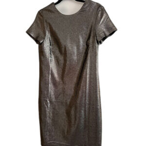 J.McLaughlin Bronze Shimmer Shift Dress Sz Small NWT